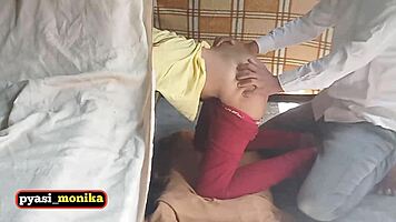 Dude rails stuck babe's big ass doggystyle with monster cock