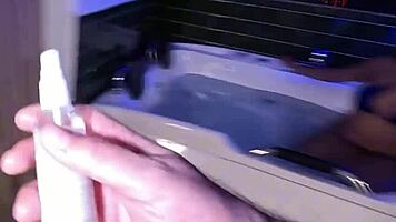 Photographer tempts tight 18yo model into jacuzzi pounding before shoot