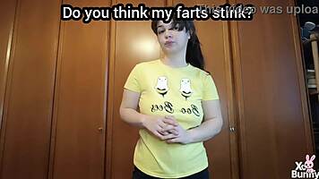 Best horny romanian amateurs fart close-up while smoking big natural tits cosplay