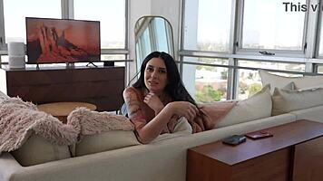 caught goth gf slutty lesbian threesome charlotte sins frenzy!