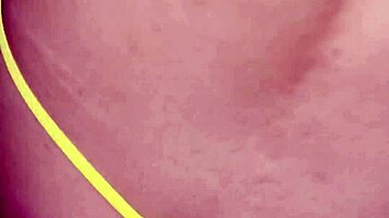 brunette in lingerie drips cum from soaked pussy