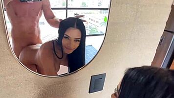 big cockk makes my ass cumm so hardd - petite busty latina anal slut deepthroats n rides reverse cowgirl