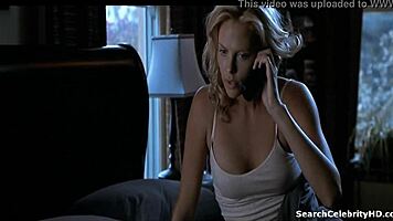 charlize theron bares big tits in the italian job 2003 scene