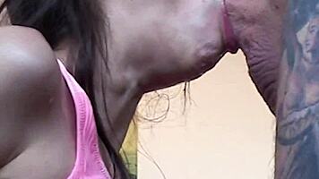 candie cross gags on rough deepthroat then begs more