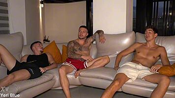 Big tits redhead celeste alba gangbanged double penetrated