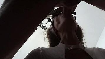 Intense Milf Gagging Swallow with Sunglasses