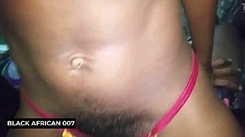 skinny ebony bitch strips teasingly begs for rough cock watch full