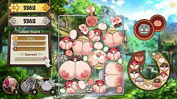 suika squirts wildly as anal plug pulled in wet hentai game