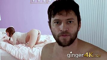 Stepdad, bang my petite redhead cunt hard in every pose now