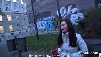 Czech teen seduced in shop then shagged hard in POV anal reality