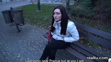Czech teen seduced in shop then shagged hard in POV anal reality