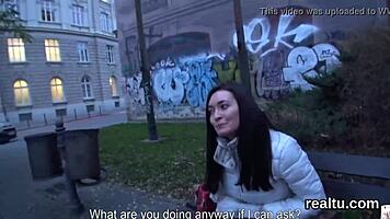 Czech teen seduced in shop then shagged hard in POV anal reality