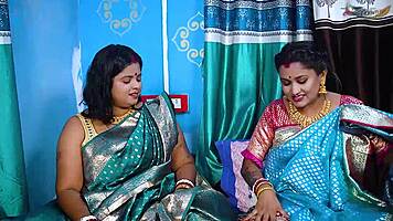 two desi mallu bhabhi hardcore threesome blowjob bent over with servant full hindi