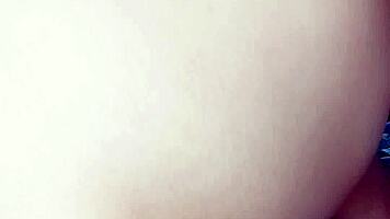 me sitting on friends face while he licks my tight pussy then creampies me deep