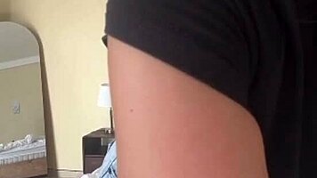 Huge Tits Burst Short Shorts Nipple Lick Tease
