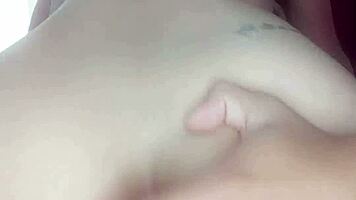 me sitting on friends face while he licks my tight pussy then creampies me deep