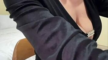 Milf Strips Slowly Revealing Lacy Underwear Secrets