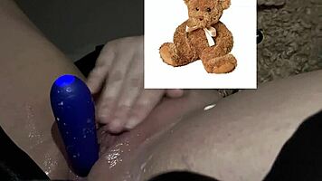 kinky arab teen masturbates vibrator cum covers curvy body