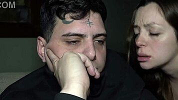 petite latina wife humiliates fat cuckold with old man's deep creampie pounding