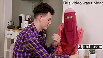 shy arab milf rubs out the perfect genie explosion pov style