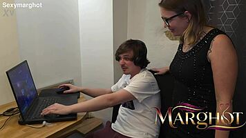 stepmom cougar slurps huge cock then begs for ass destruction mid-game 💦🍑🔥