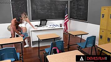 College Slut's Tight Pussy Destroyed by Pervert Teacher!