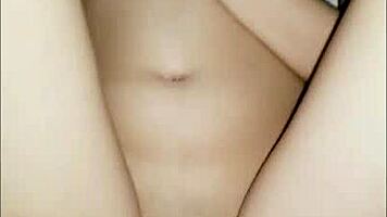 pinay girlfriend boyfriend slickly test new lube together