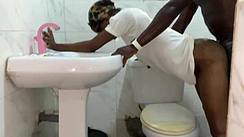 yahooboy bends her over for rough hardcore pussy pounding session