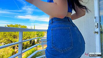 Dolly Paige's public tease turns into raw POV thrill