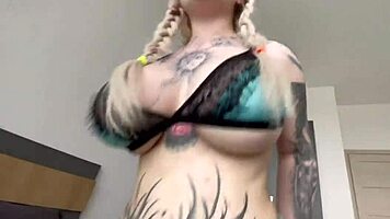 big tit babe rides cock cowgirl in outdoor taboo roleplay