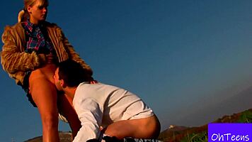 marry and max sneak outdoor fun in public for ultimate thrill