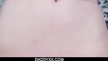 redhead teen gets pounded by older perv daddy