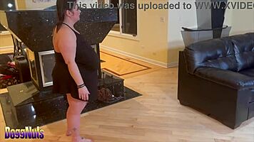 college nympho with huge tits caught by stepmom using dildo angle two