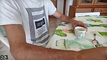 wanna see this busty italian gardener paid with hot spanish blowjob and more?