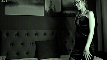 Blonde Dances Teasingly in Tight Sexy Dress
