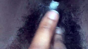 pretty hairy pussy cums juicy close-up solo