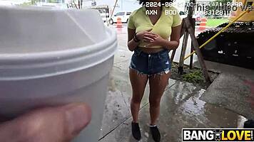 big ass teen takes public outdoor pounding tight pussy creamy cumshot finish