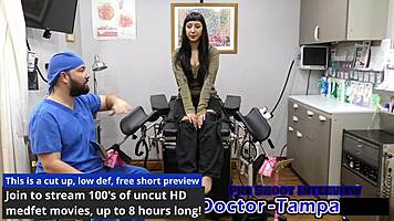 Dr Tampa Gives Selena Sativa University Entrance Physical!
