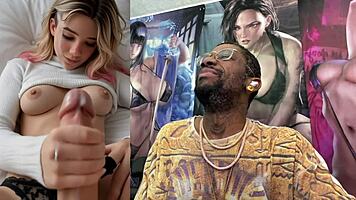 i feel so horny as cute trans spider gwen cosplay girl cums hard on herself pre-cumming everywhere