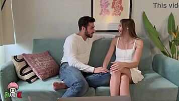 shy stacy cruz moans riding cock after breakup passionate couch sex