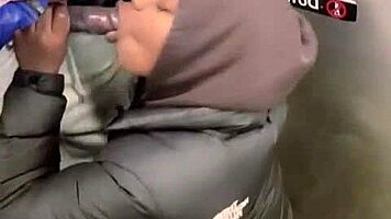 bold public train suck on 11 inch monster bbc to extreme orgasm