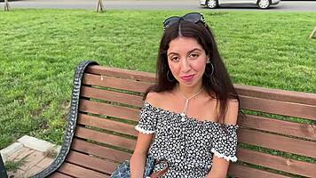 picking up skinny street girl for tight ass 4some with friends