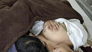voluptuous big boobs beauty shares intimate bed romp.
