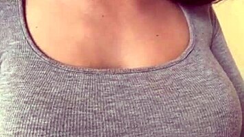 Mature Woman Flaunts Her Massive Natural Tits