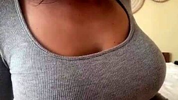 Mature Woman Flaunts Her Massive Natural Tits