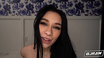Delilah Dagger Swallows Big Cock for Messy Facial Cumshot
