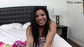 Latina Teen Fucked Hard Doggystyle By Monster Cock Creampie