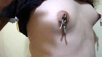 Cute Trans Lactates from Nipple Torment