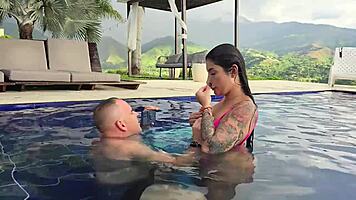 Salome Gil Fucks Poolside with Pro Photographer XaviPhoto