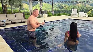 Salome Gil Fucks Poolside with Pro Photographer XaviPhoto